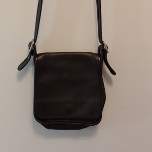 Vintage Coach 9145 Black Leather Shoulder Bag
